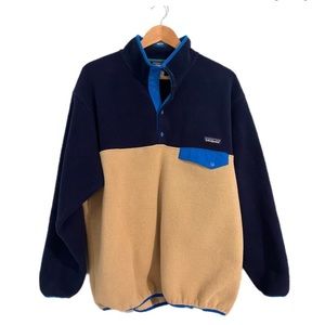 Blue & Tan Patagonia Fleece